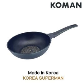 [KOMAN] 2 Piece Set : BlackWin Titanium Coated Frying Pan 26cm+Wok 26cm - Nonstick Cookware 6-Layers Coationg Die Casting Frying Pan - Made in Korea